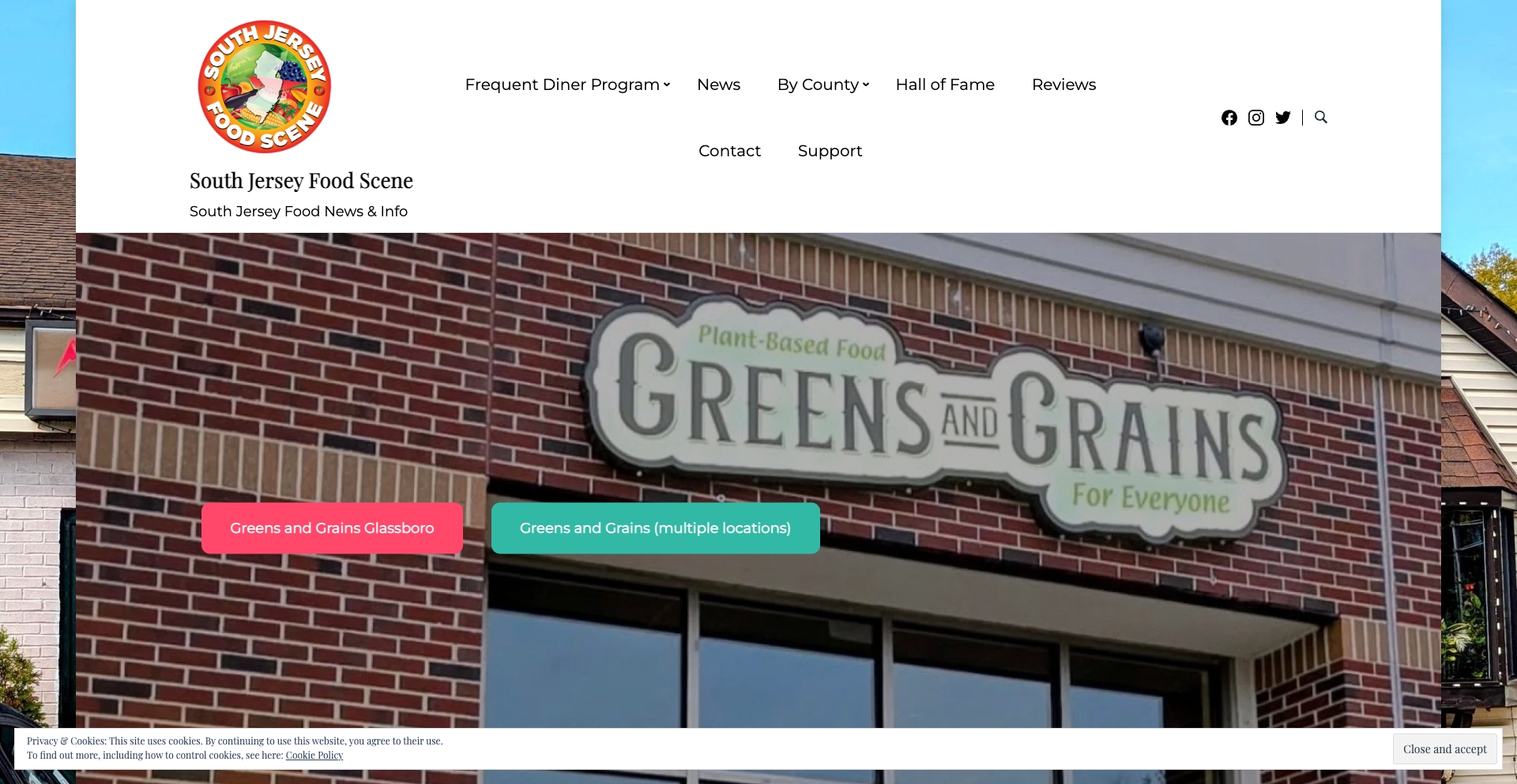 South Jersey Food Scene location-data programmatic SEO template - 4982 monthly traffic