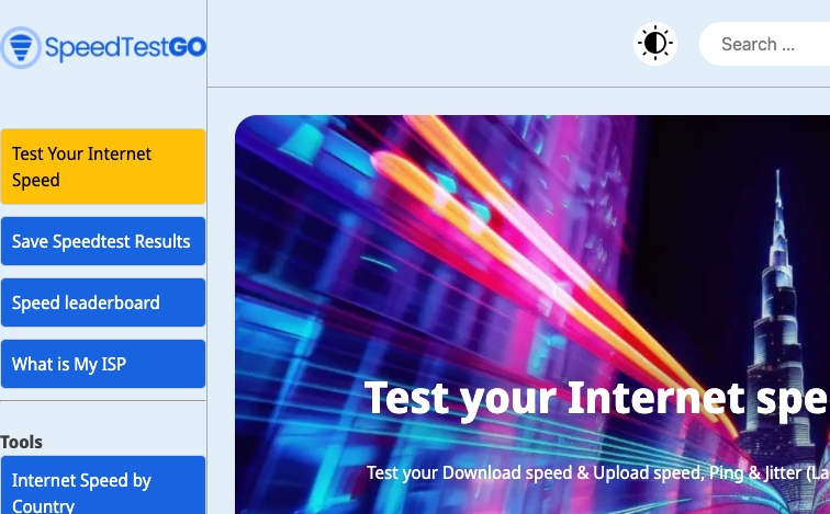 Speedtestgo content programmatic SEO template - 105 monthly traffic