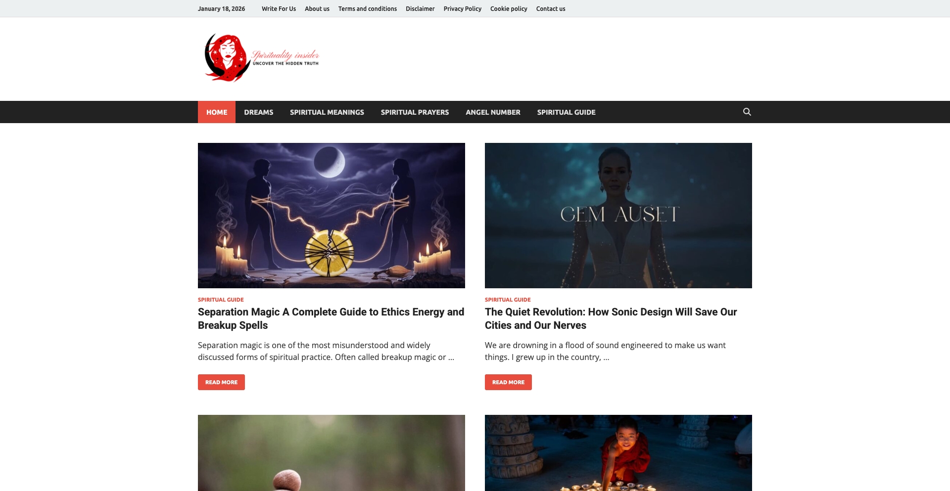 spiritualityinsider.com entity-database programmatic SEO template - 744 monthly traffic