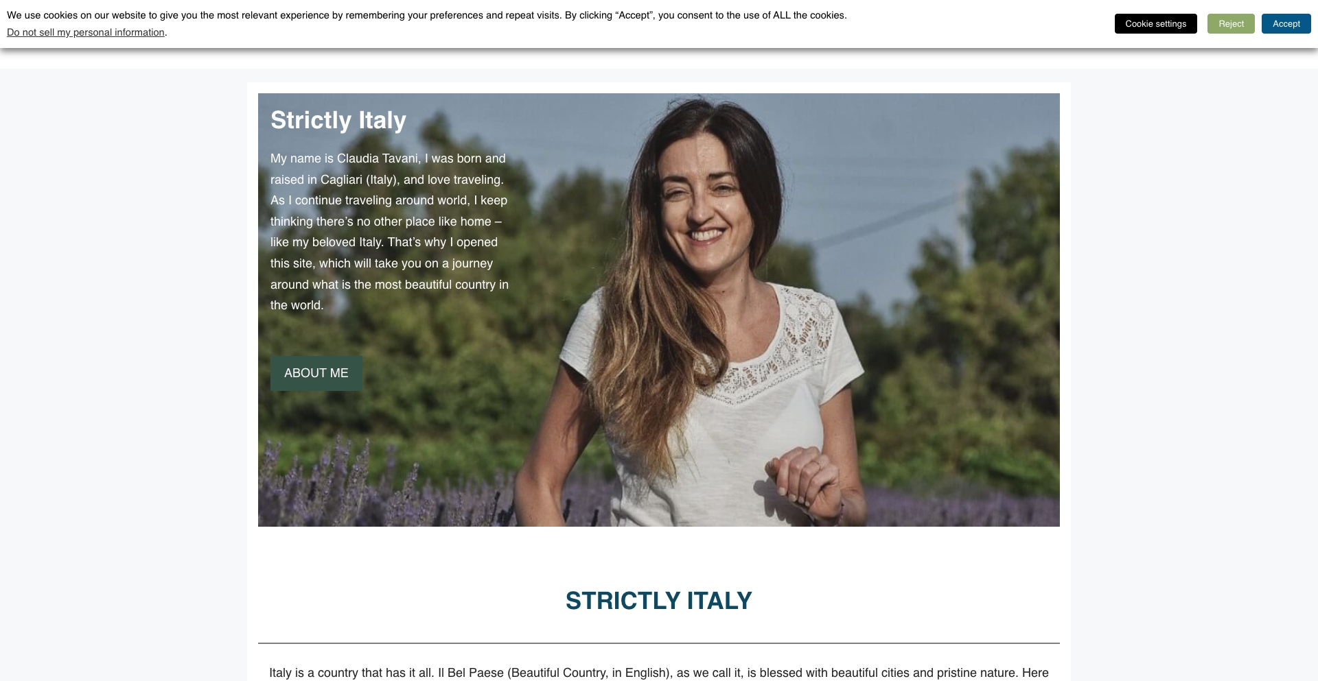 Strictlyitaly content programmatic SEO template - 3K monthly traffic