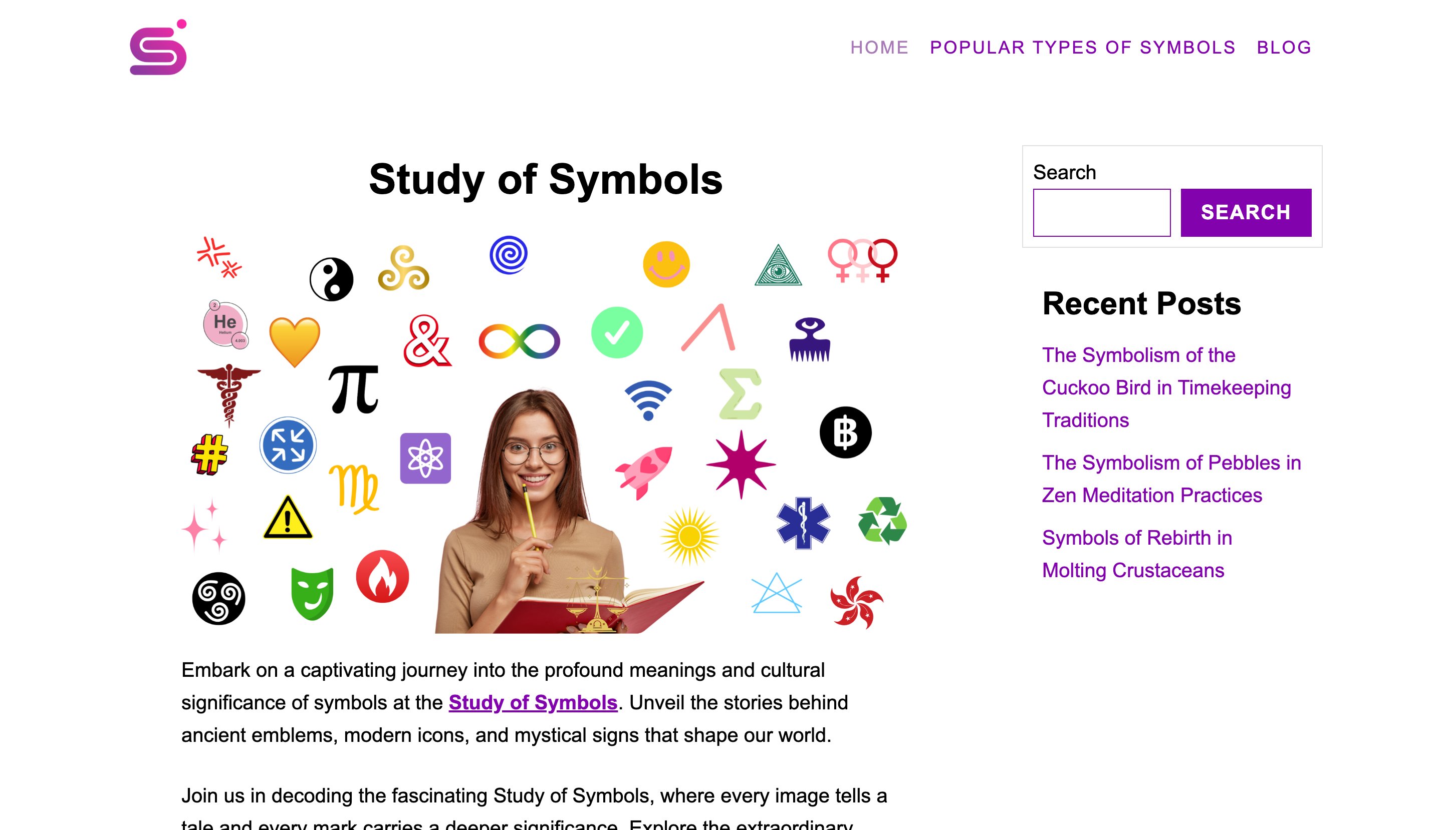 Study Of Symbols entity-database programmatic SEO template - 0 monthly traffic