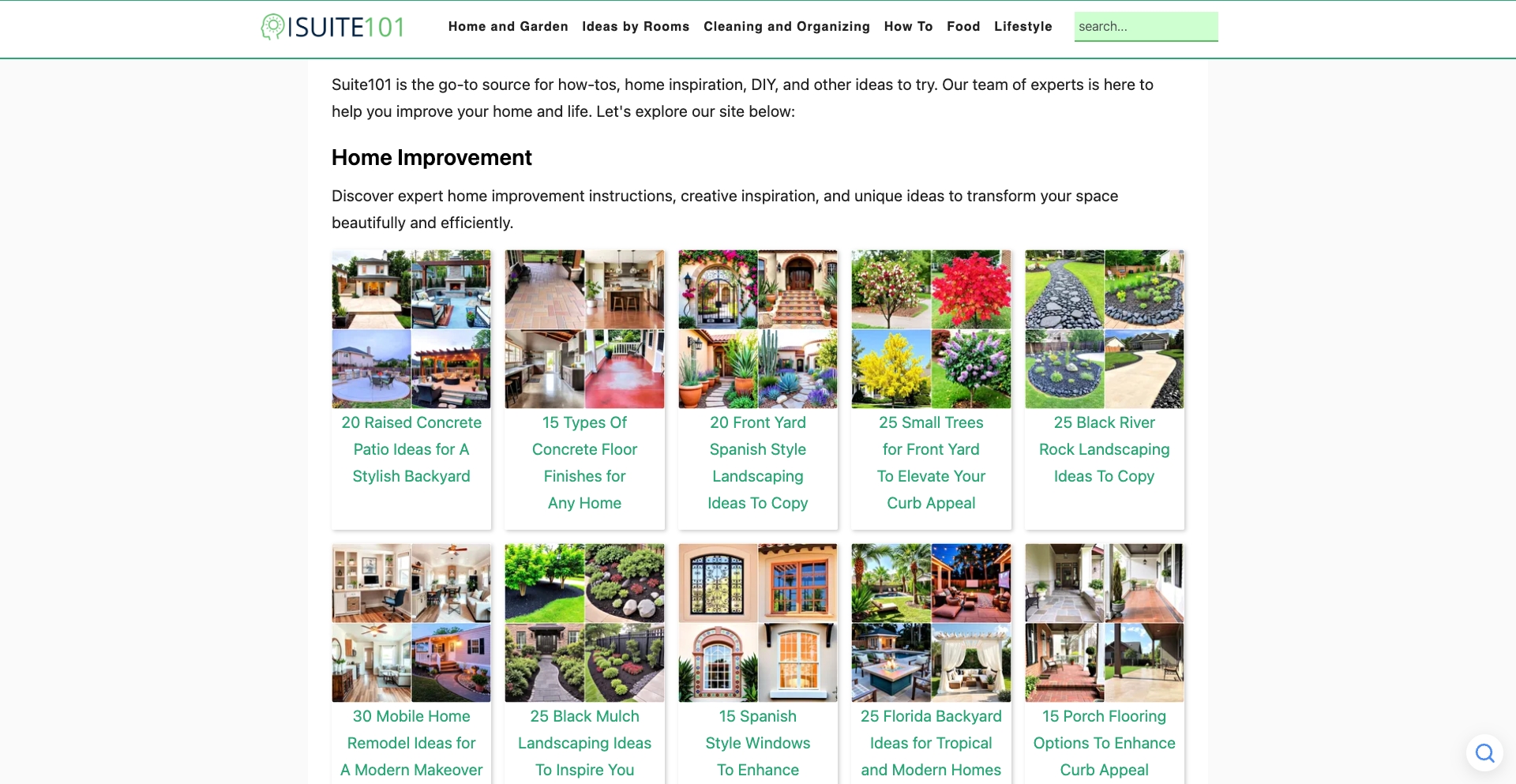 Suite 101 multi-dimensional programmatic SEO template - 159 monthly traffic