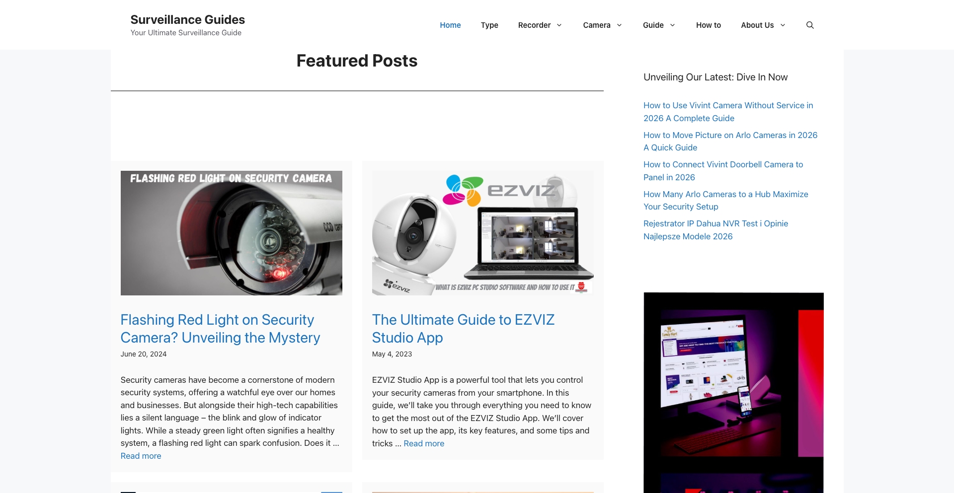 Surveillanceguides content programmatic SEO template - 0 monthly traffic