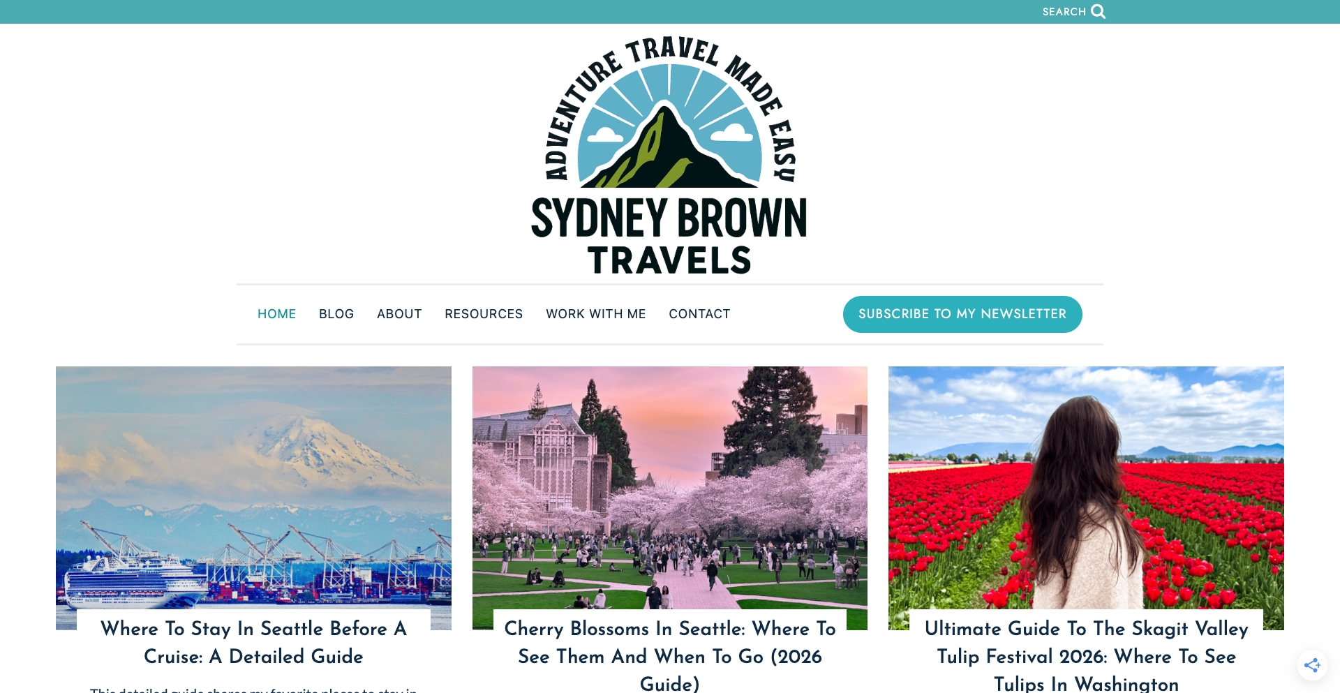 Sydneybrowntravels content programmatic SEO template - 9K monthly traffic