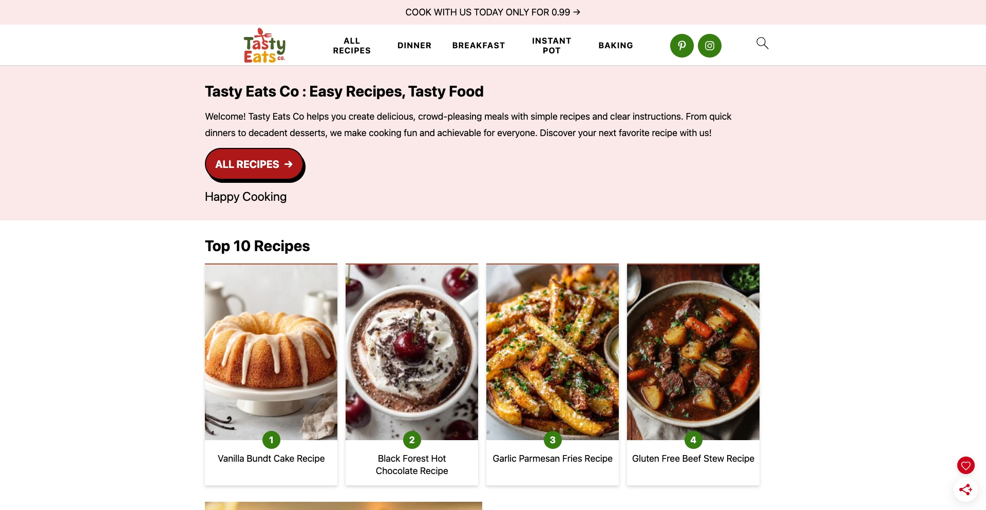 tastyeatsco.com location-data programmatic SEO template - 10K+ monthly traffic