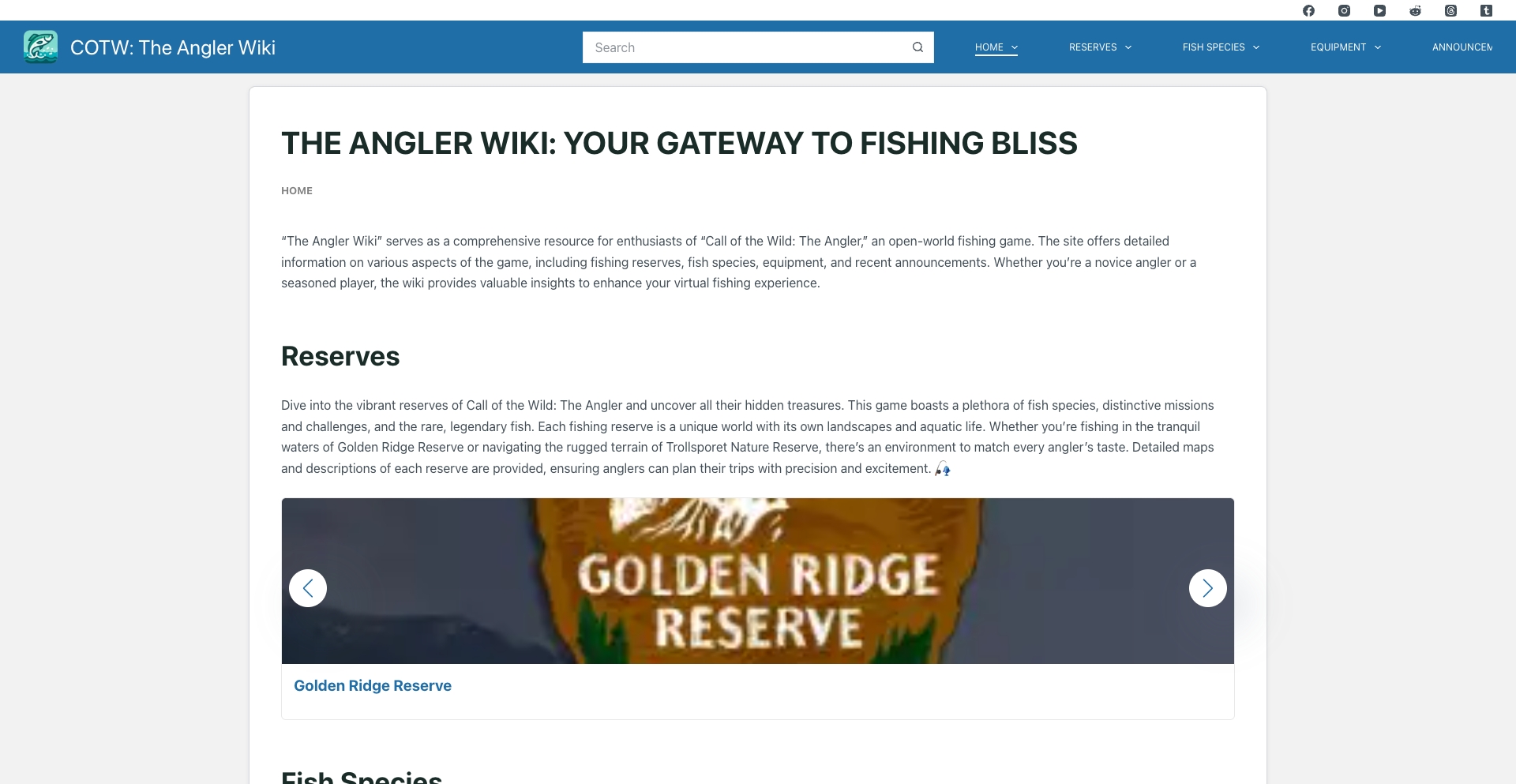 theangler.org location-data programmatic SEO template - 10K+ monthly traffic