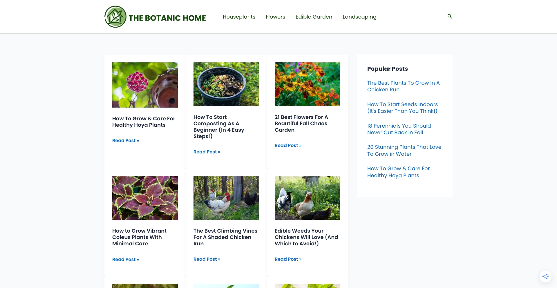 The Botanic Home plant-template programmatic SEO template - 0 monthly traffic