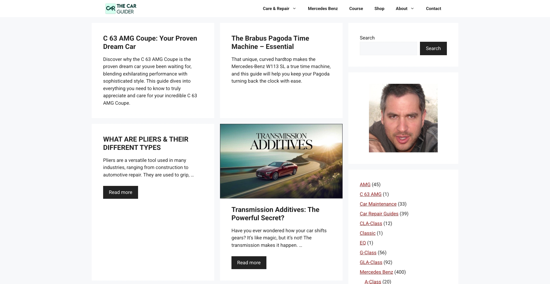 The Car Guider content programmatic SEO template - 661 monthly traffic