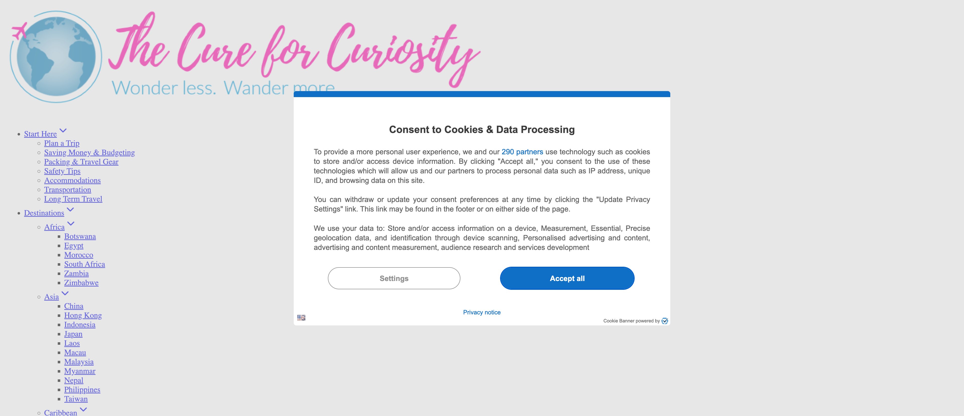 thecureforcuriosity.com location-data programmatic SEO template - 10K+ monthly traffic