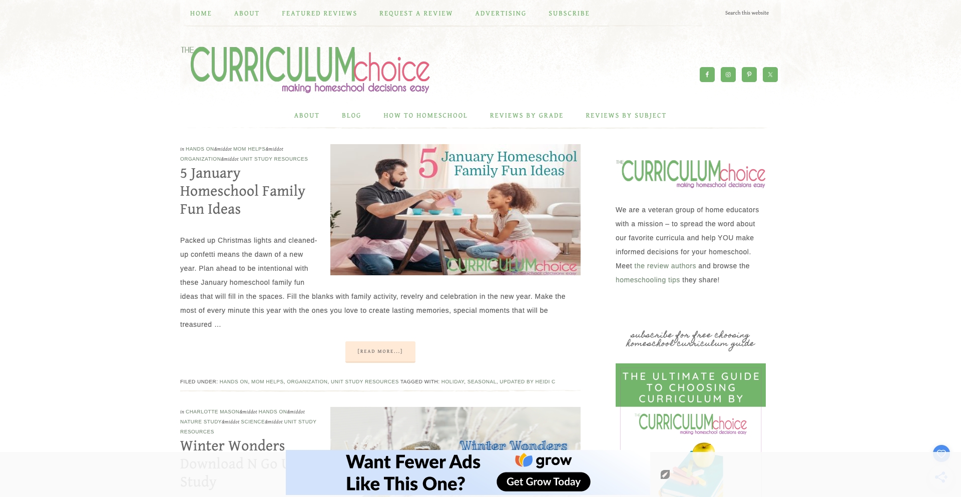 The Curriculum Choice template programmatic SEO template - 272 monthly traffic