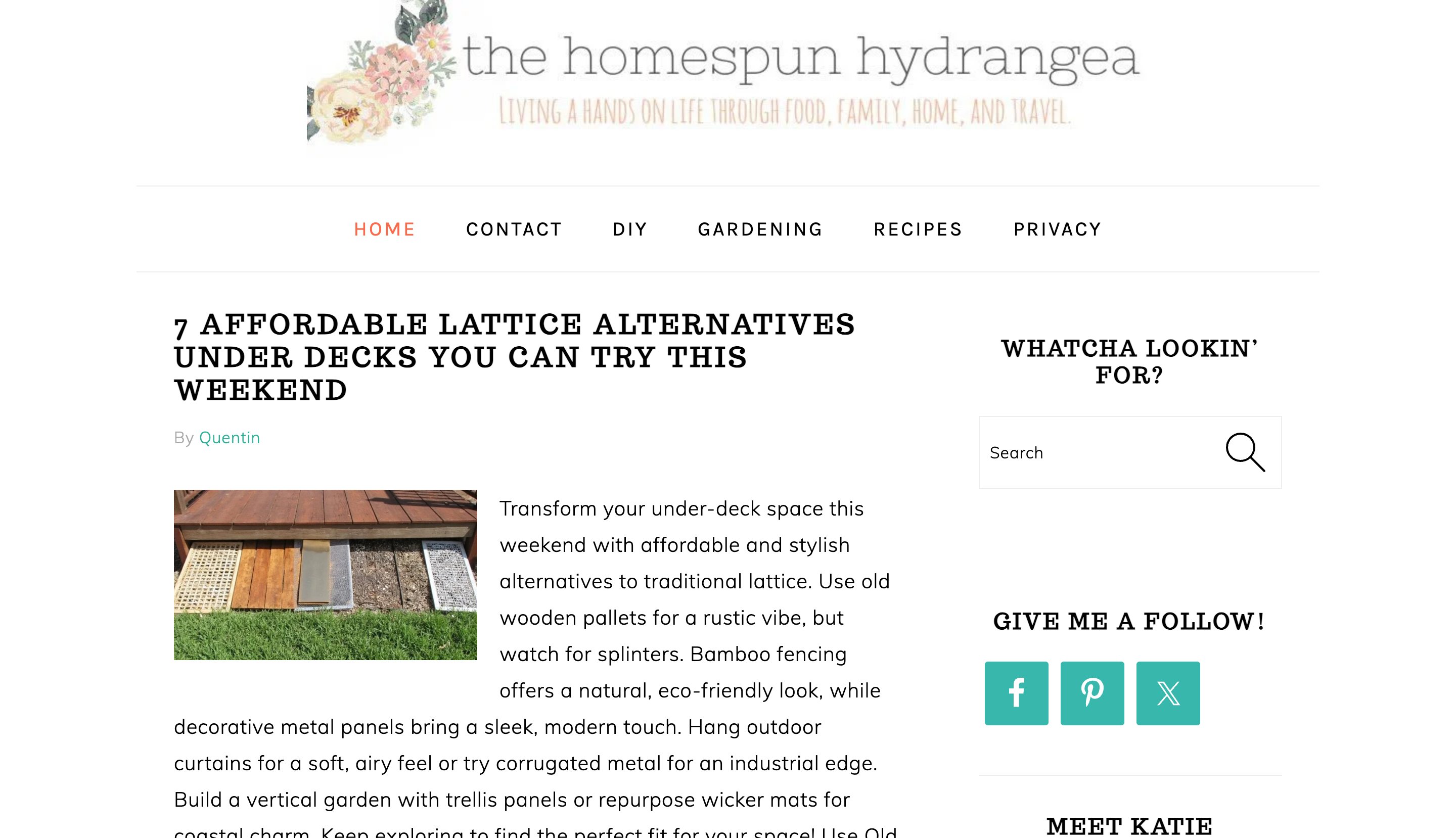 Thehomespunhydrangea content programmatic SEO template - 5K monthly traffic