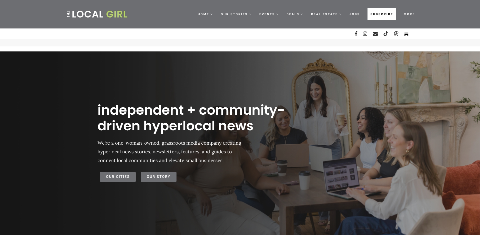 The Local Girl location-network programmatic SEO template - 3K monthly traffic