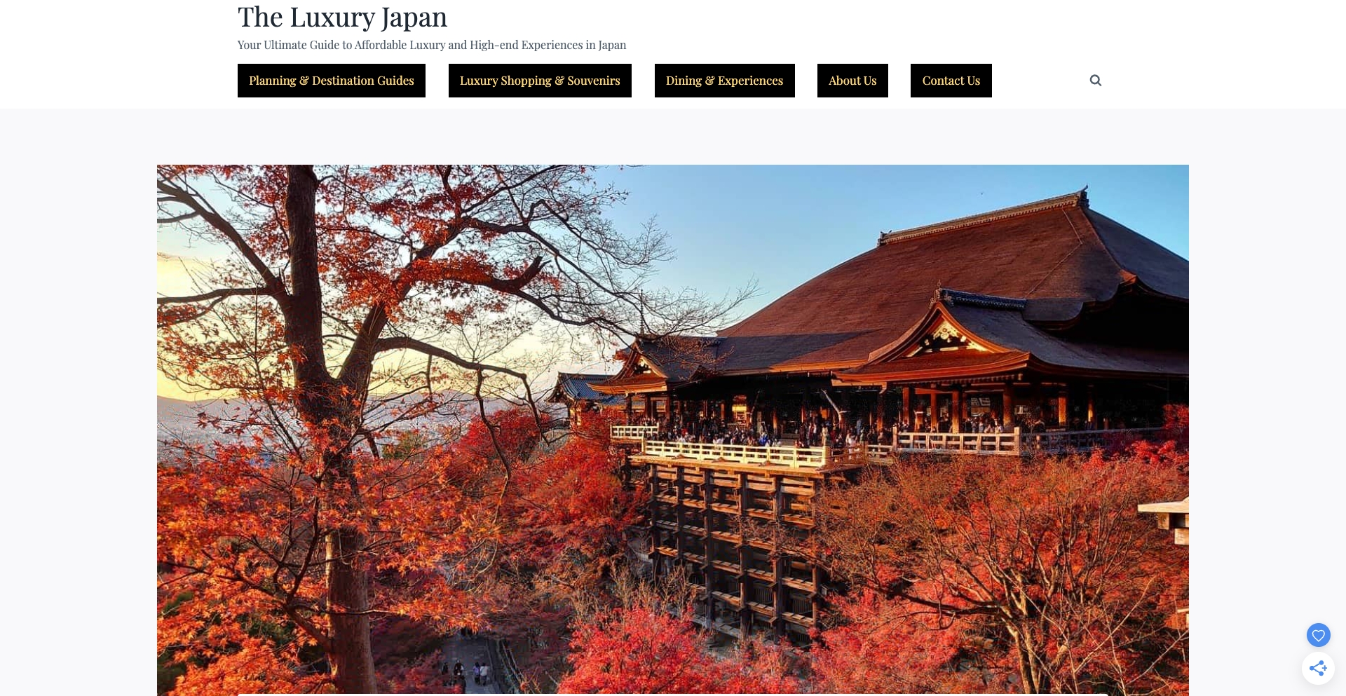The Luxury Japan city-district programmatic SEO template - 169 monthly traffic