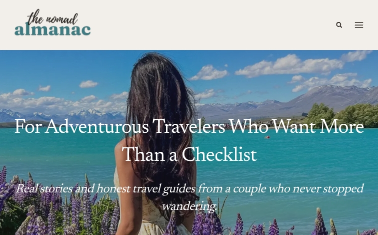 Thenomadalmanac content programmatic SEO template - 4K monthly traffic