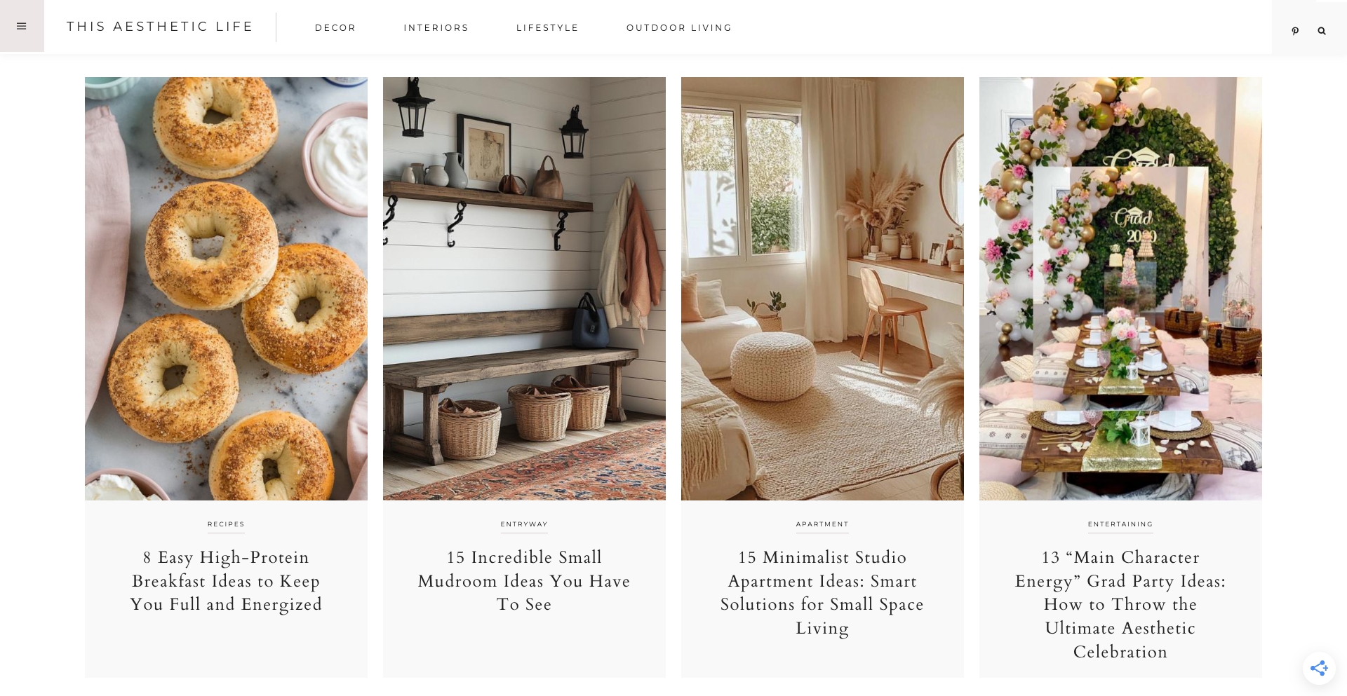 This Aesthetic Life template programmatic SEO template - 0 monthly traffic