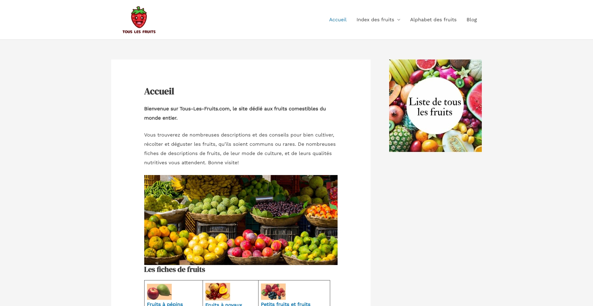 Tous Les Fruits entity-database programmatic SEO template - 13671 monthly traffic