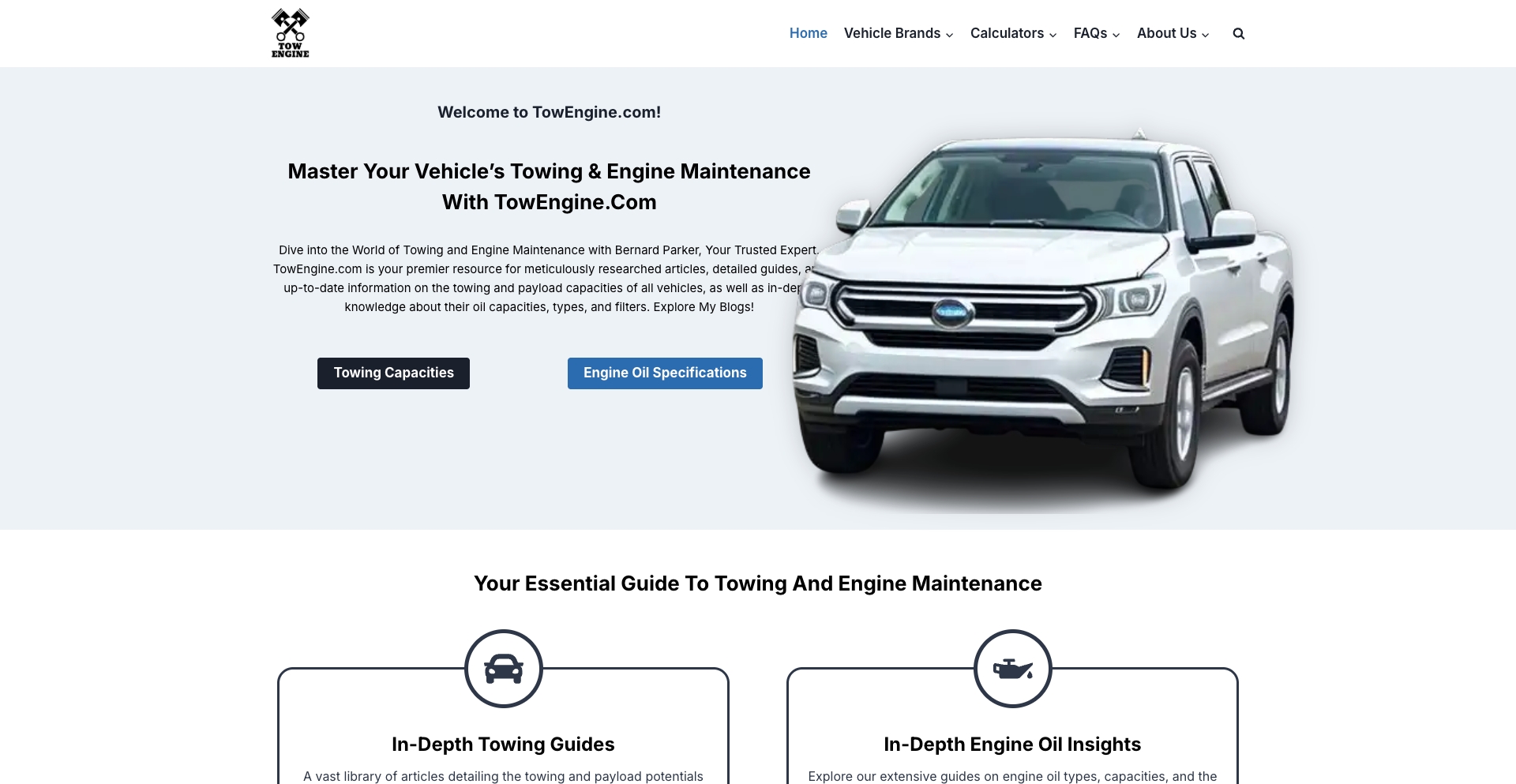 Tow Engine brand-model-year programmatic SEO template - 0 monthly traffic