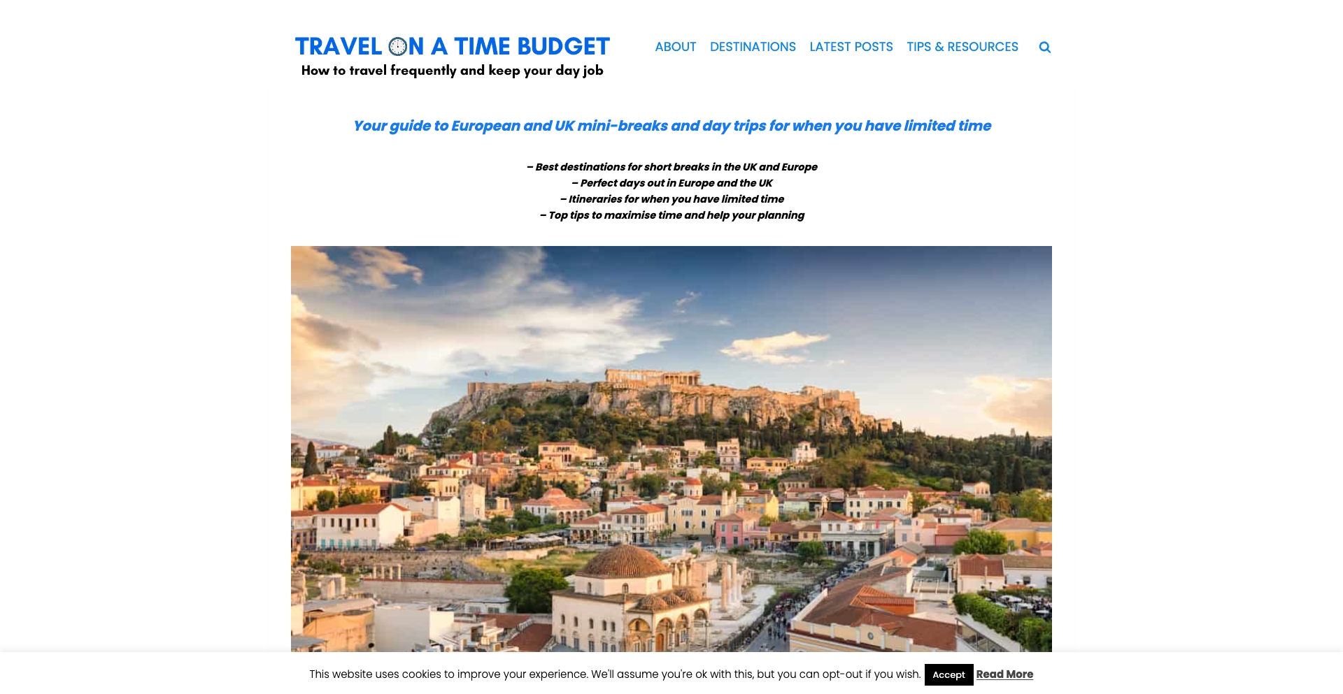 Travel On A Time Budget country-template programmatic SEO template - 1.5K monthly traffic