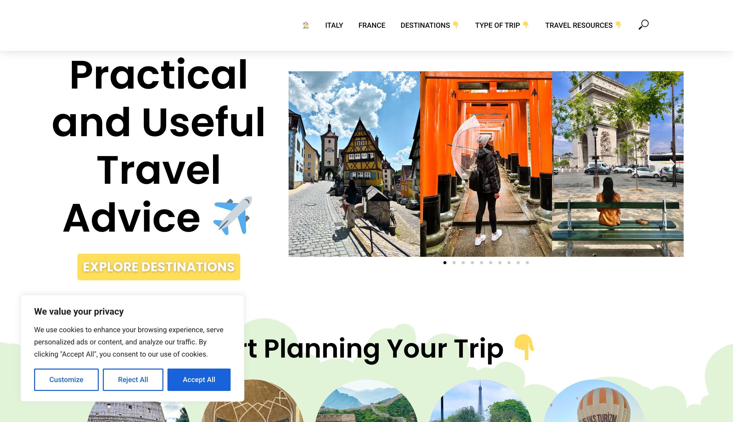 Travel 101 location-template programmatic SEO template - 105 monthly traffic