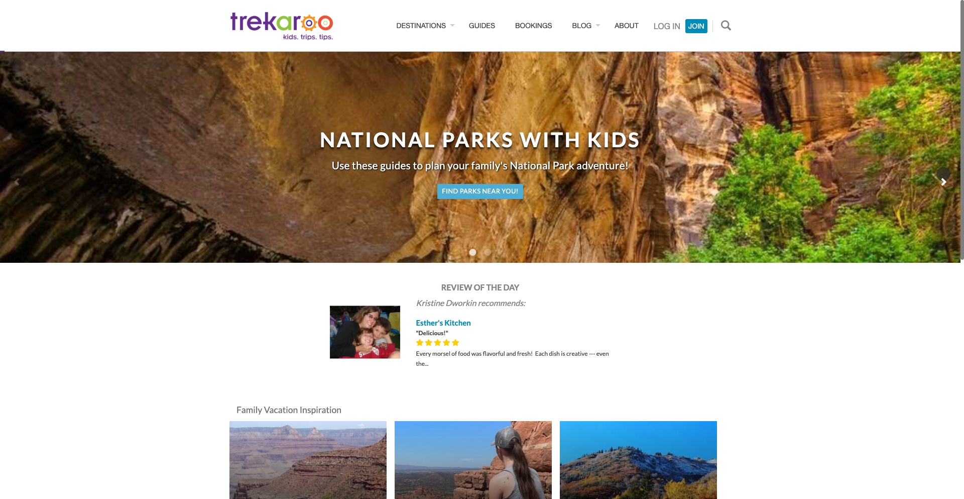 trekaroo.com location-data programmatic SEO template - 10K+ monthly traffic