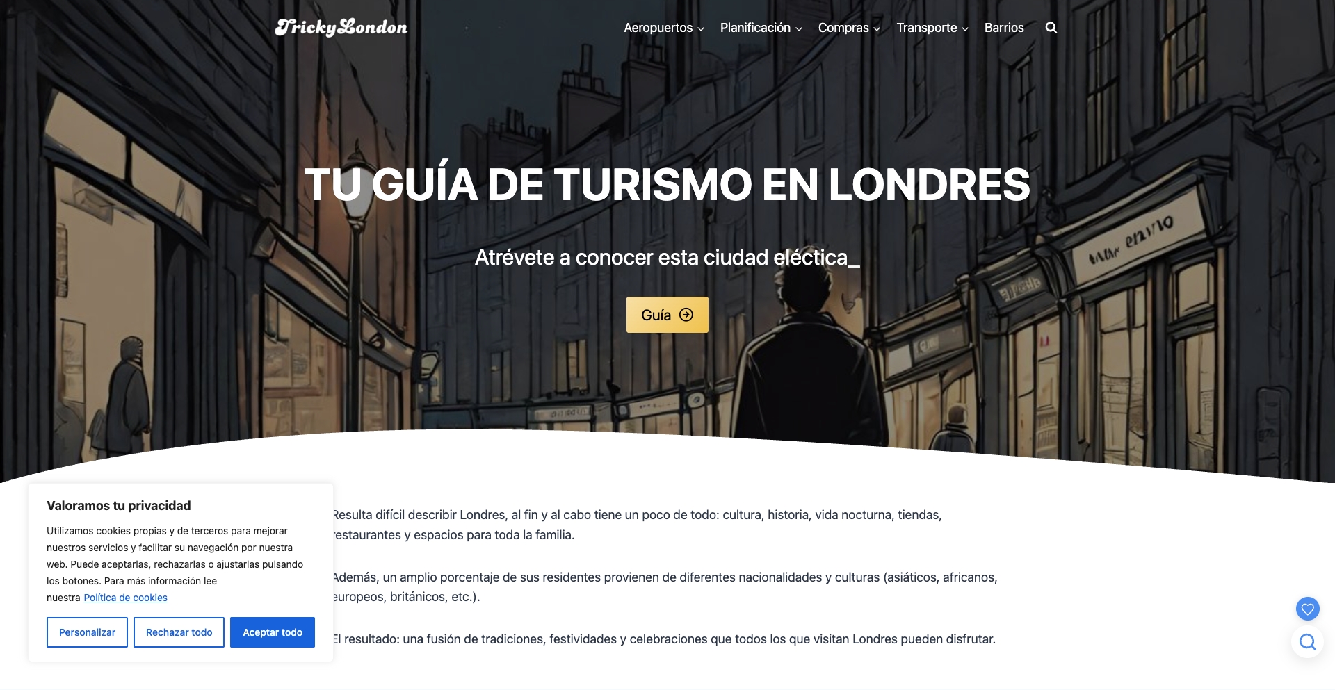 trickylondon.com location-template programmatic SEO template - 10K+ monthly traffic