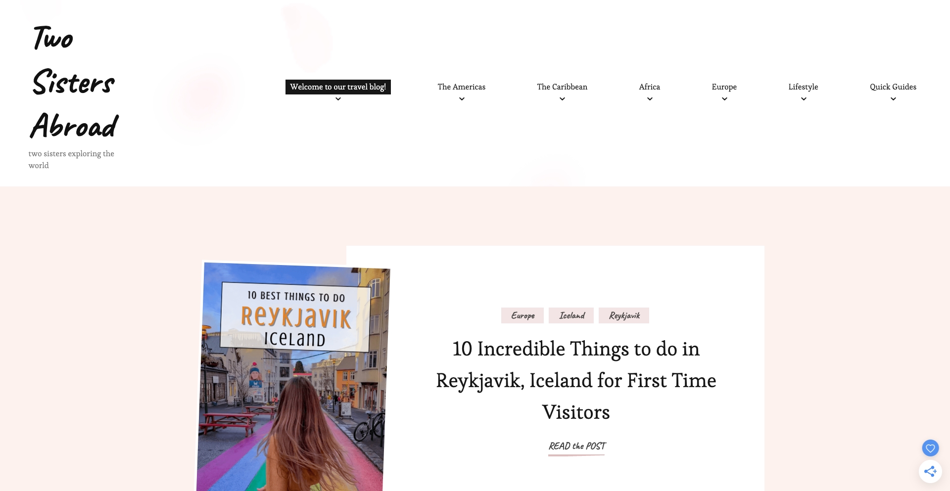 Two Sisters Abroad location-template programmatic SEO template - 1.6K monthly traffic