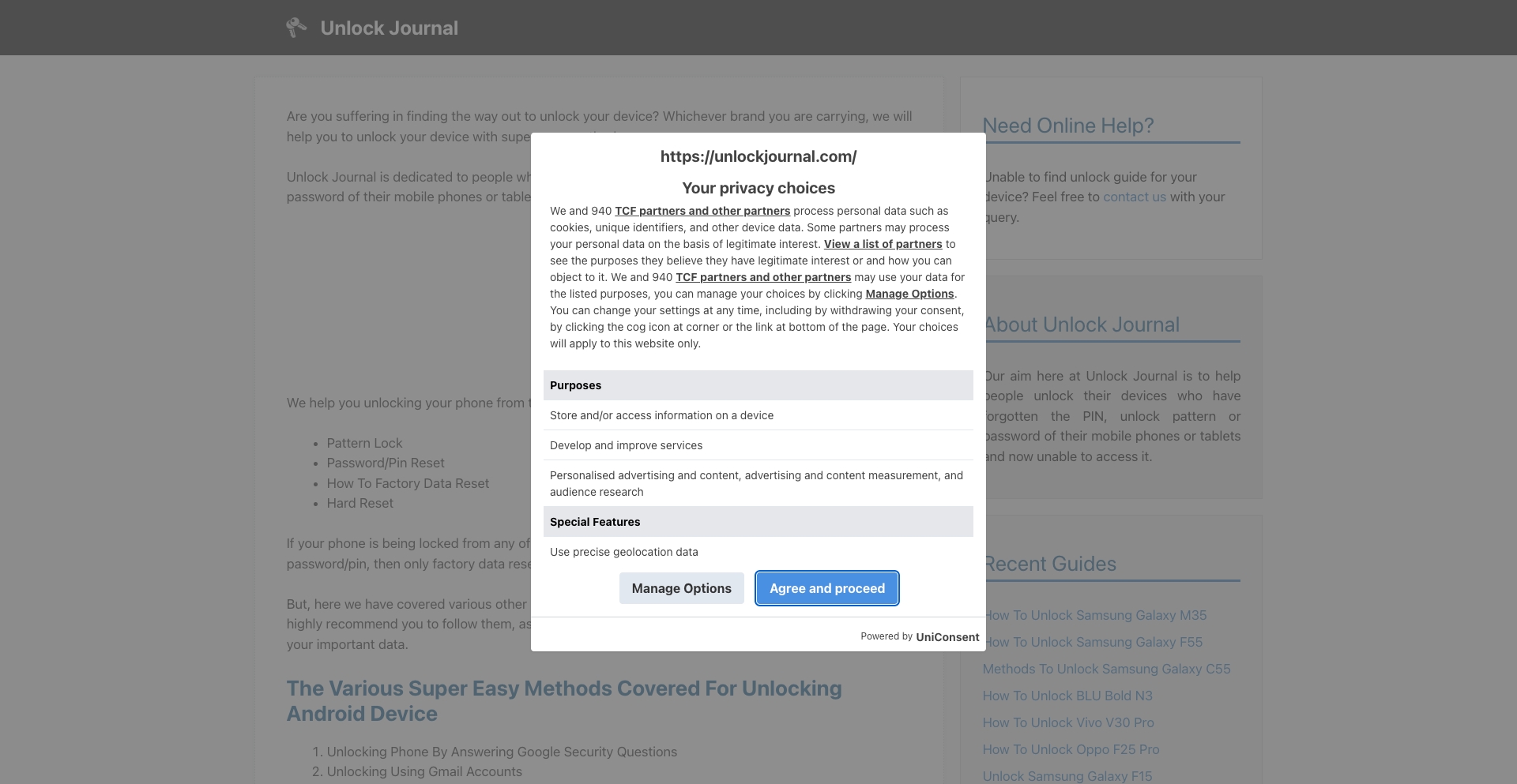 Unlock Journal device-database programmatic SEO template - 0 monthly traffic