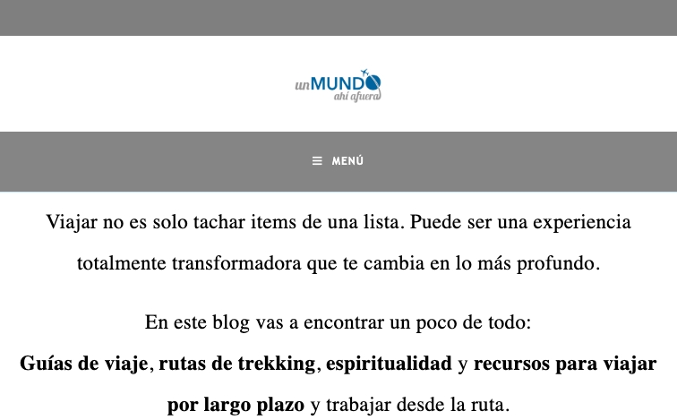 Unmundoahiafuera content programmatic SEO template - 3K monthly traffic