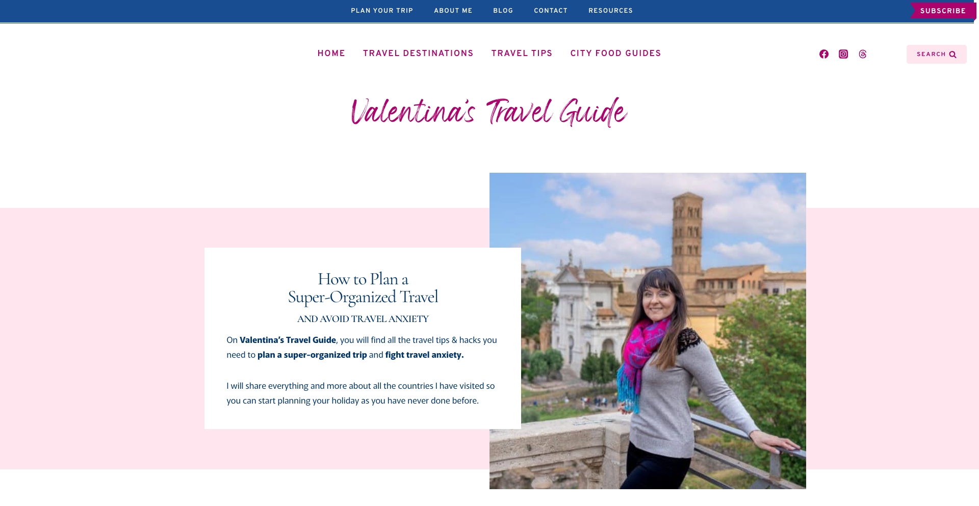 Valentinastravelguide content programmatic SEO template - 2K monthly traffic