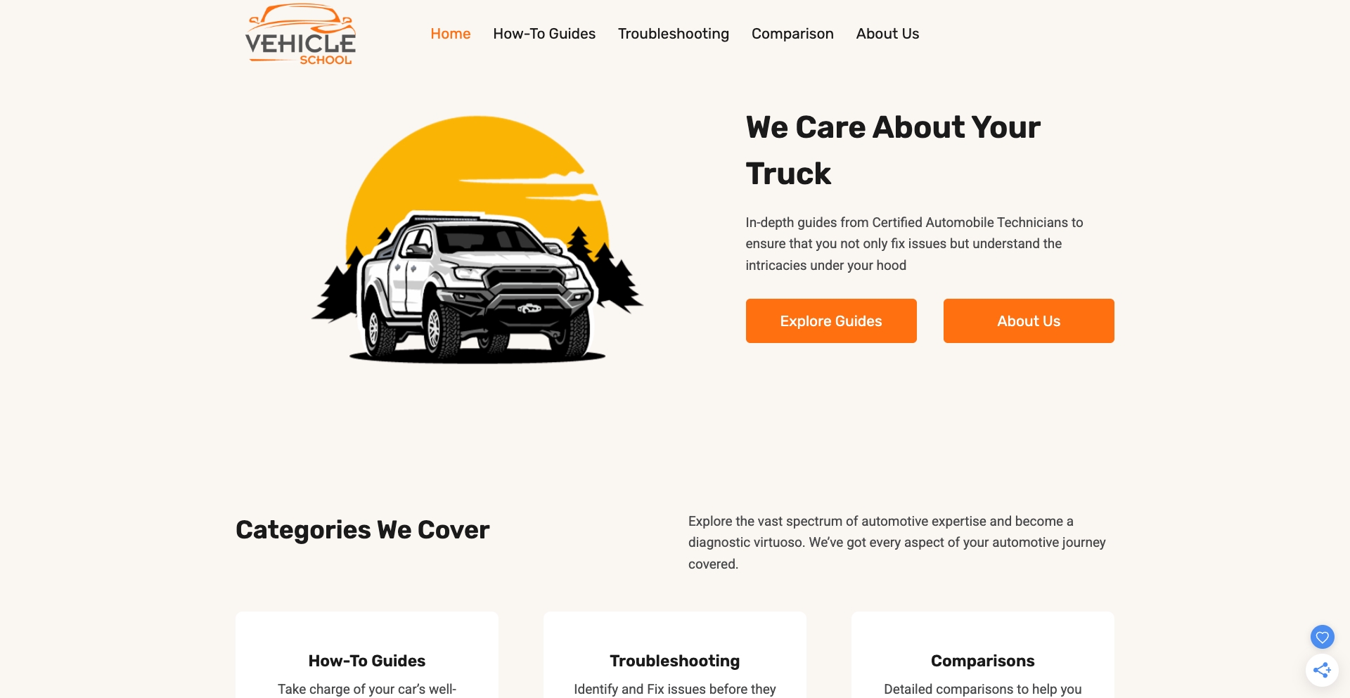 Vehicle School model-template programmatic SEO template - 0 monthly traffic