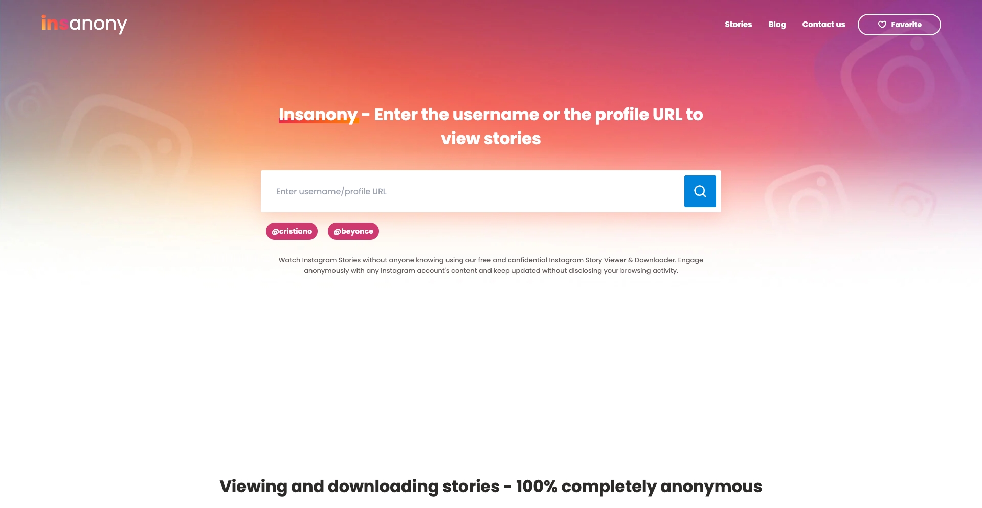 Insanony tool programmatic SEO template - 30567 monthly traffic