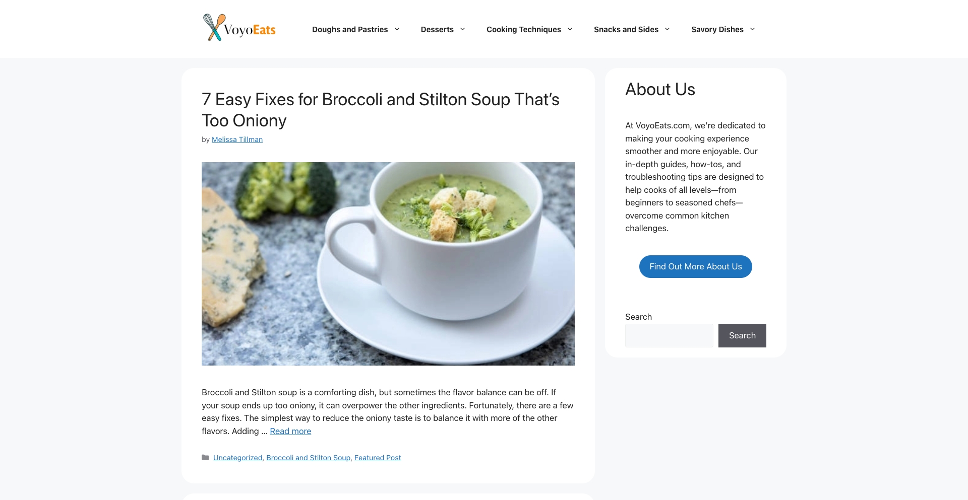 Voyo Eats recipe programmatic SEO template - 0 monthly traffic