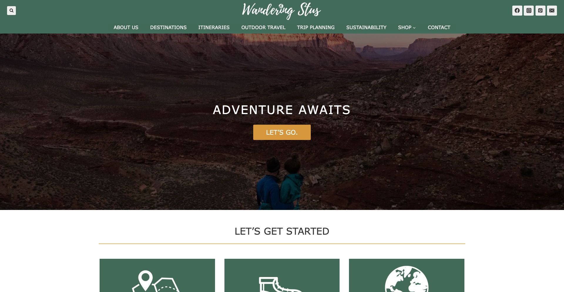 Wandering Stus location-data programmatic SEO template - 146 monthly traffic