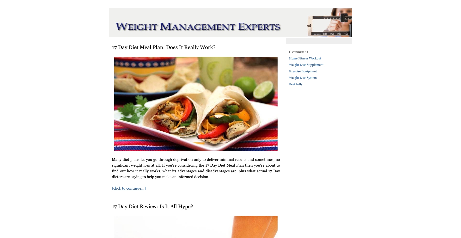 Weight Management Experts product-template programmatic SEO template - 0 monthly traffic
