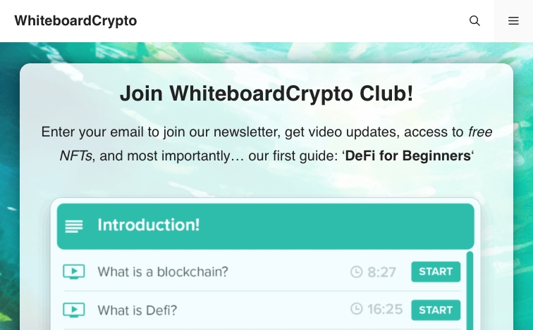 Whiteboardcrypto content programmatic SEO template - 409 monthly traffic