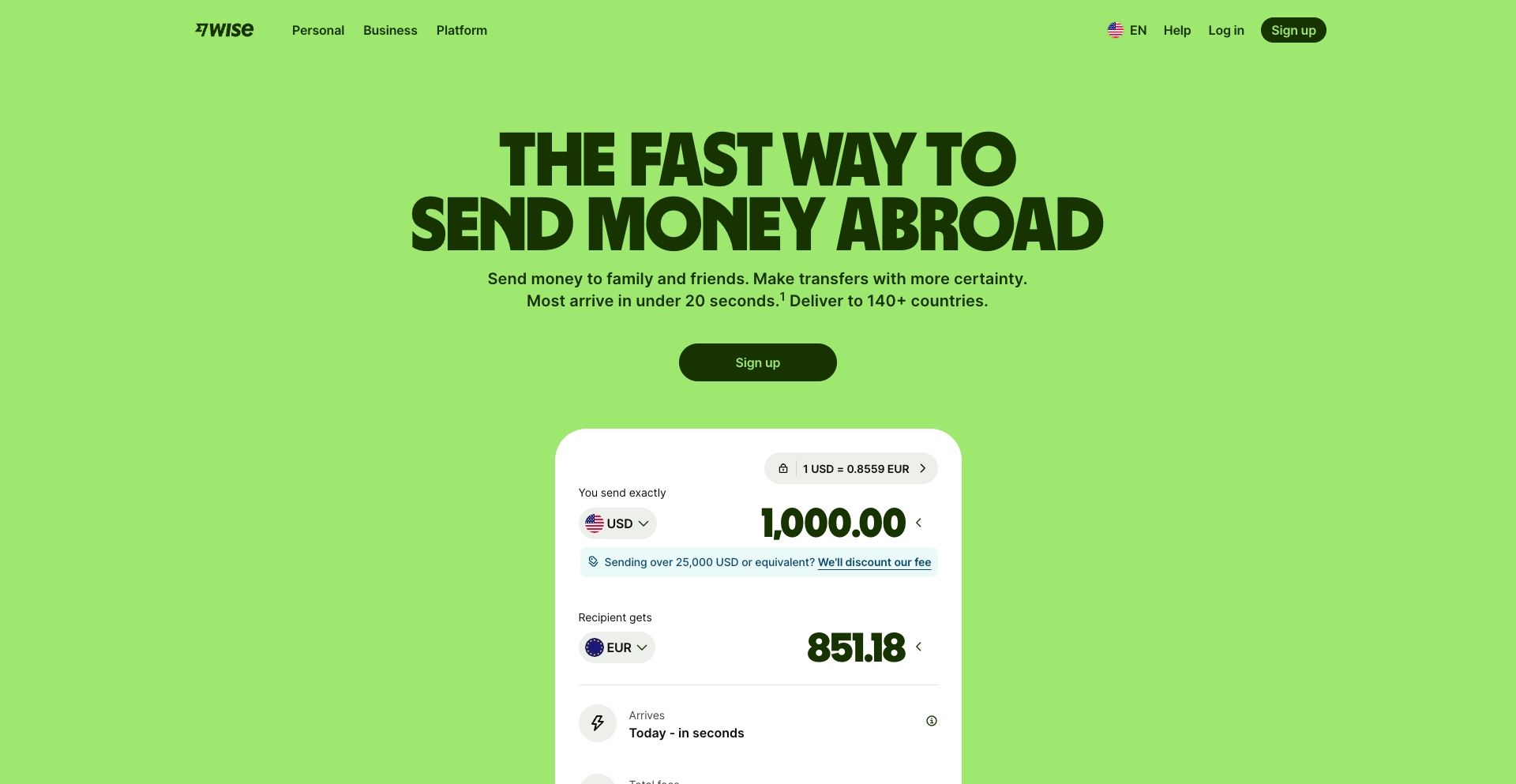 Wise data-calculator programmatic SEO template - 60M monthly traffic