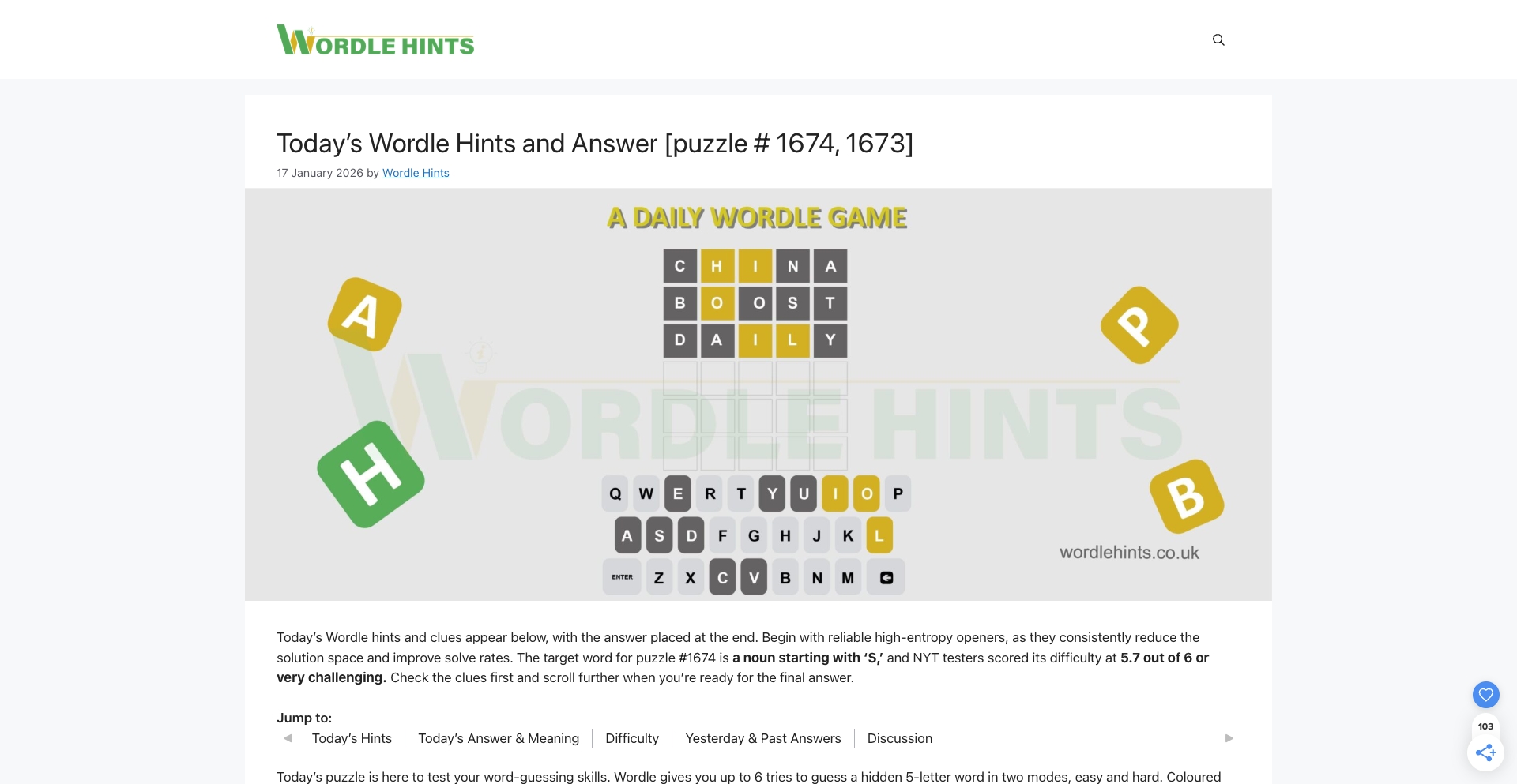 Wordlehints content programmatic SEO template - 0 monthly traffic