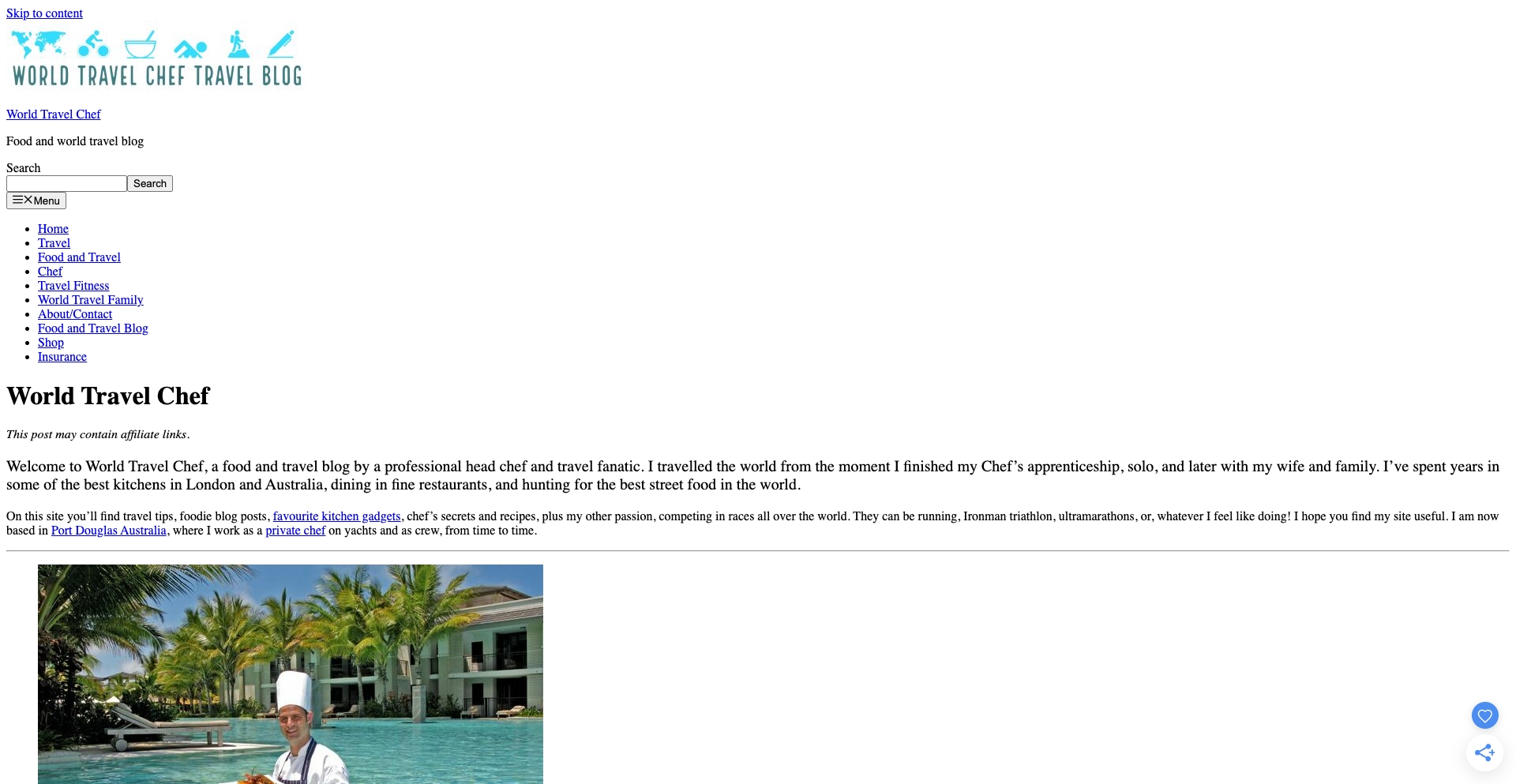 World Travel Chef location-recipe programmatic SEO template - 1.8K monthly traffic