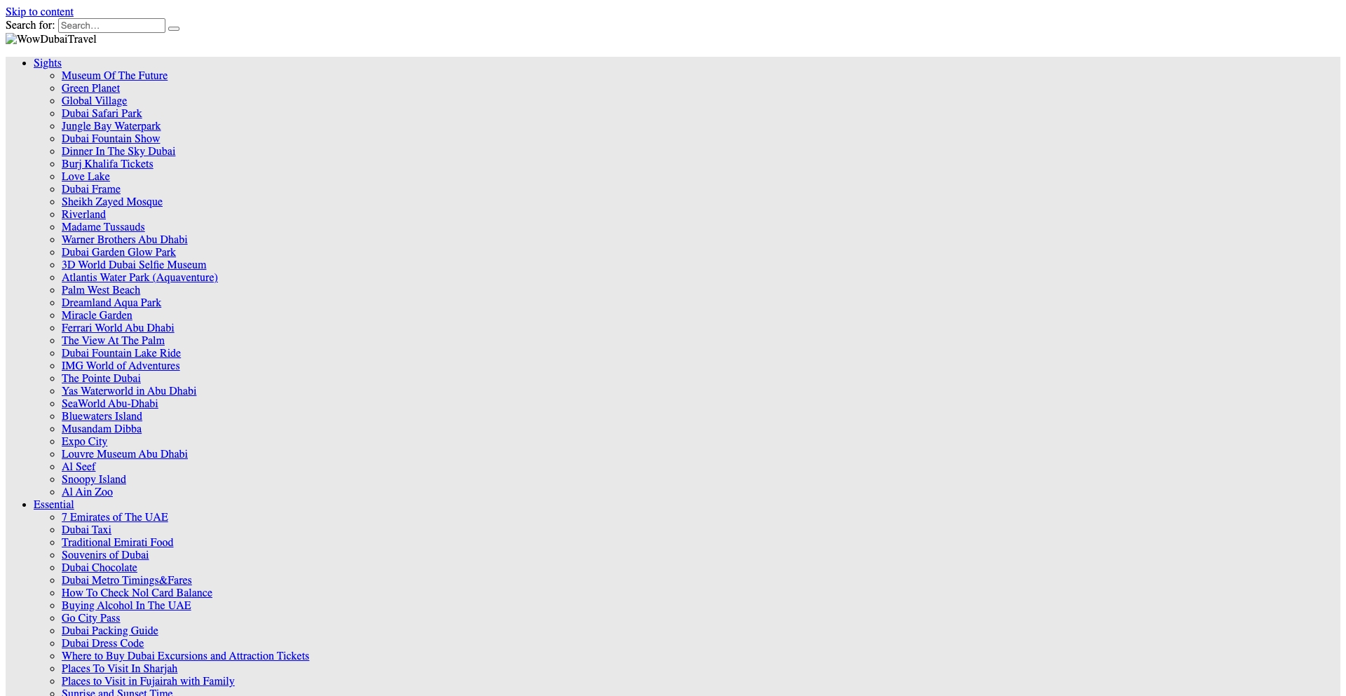 WowDubaiTravel location-data programmatic SEO template - 306 monthly traffic