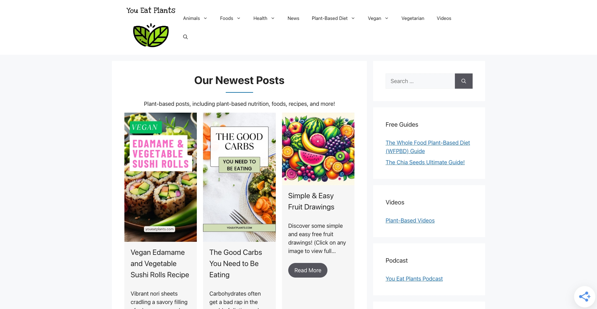Youeatplants content programmatic SEO template - 9 monthly traffic