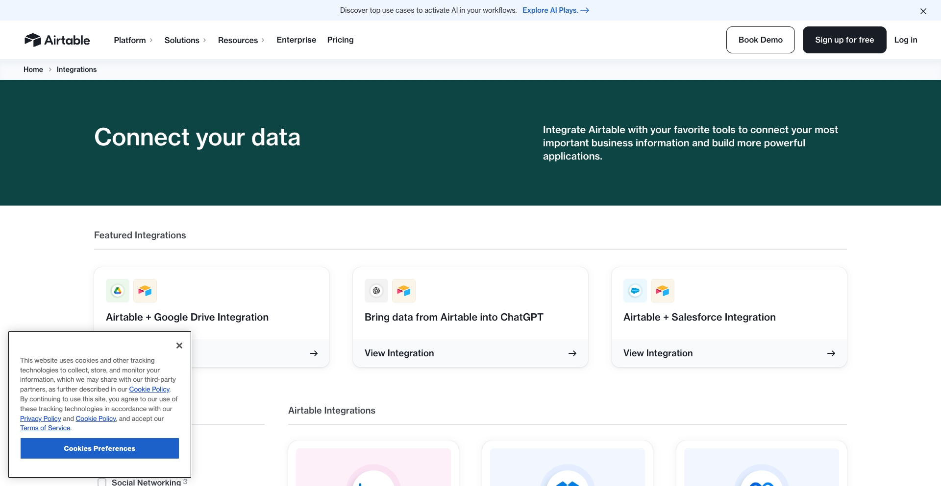 Airtable integration-pair programmatic SEO template - 15M+ monthly traffic