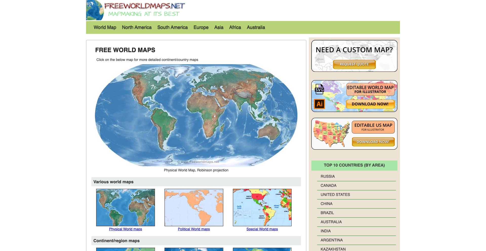 Free World Maps location-directory programmatic SEO template - 116K monthly traffic