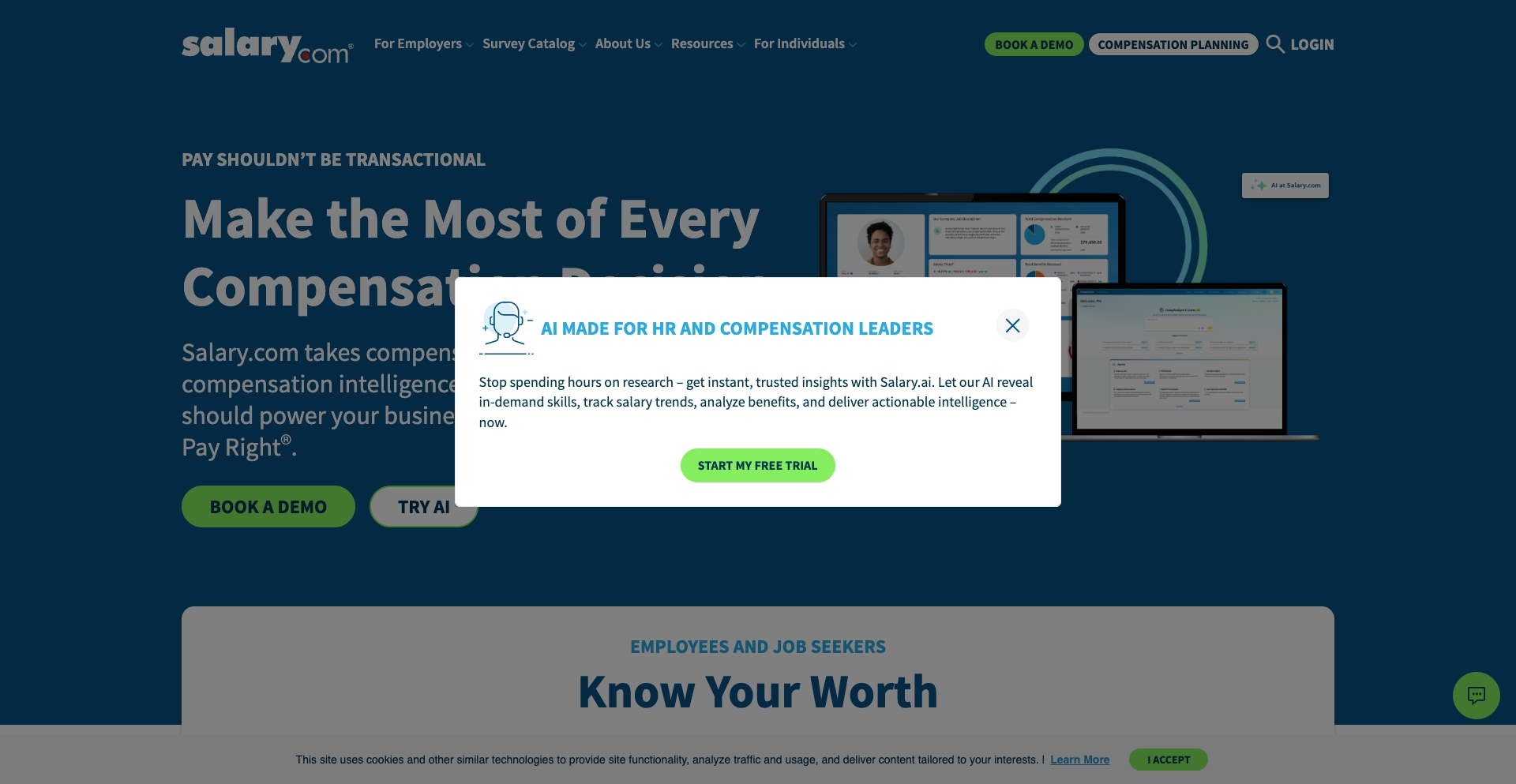 Salary ai-generated programmatic SEO template - 100K+ monthly traffic