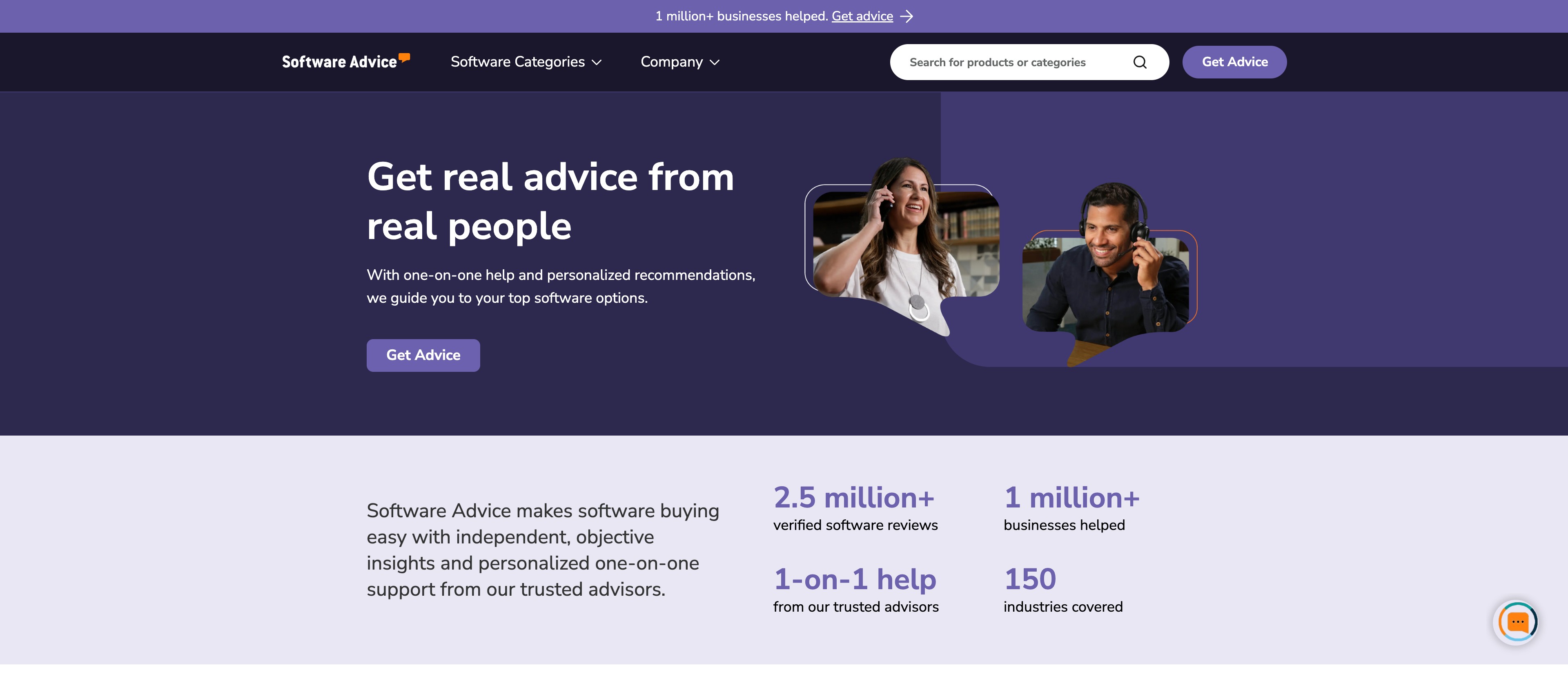 Software Advice software-comparison programmatic SEO template - 8M+ monthly traffic