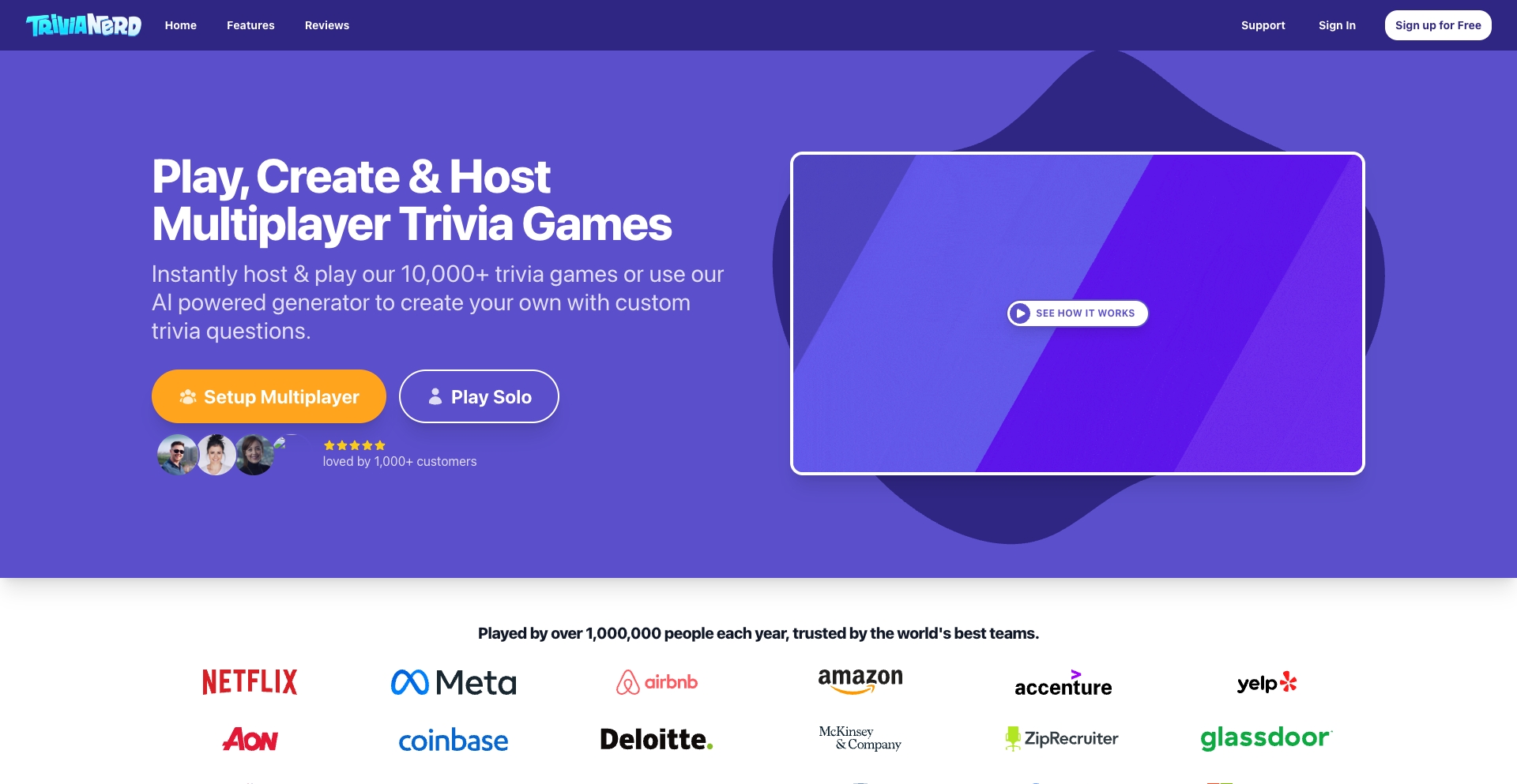 Trivianerd ai-generated programmatic SEO template - 50K+ monthly traffic