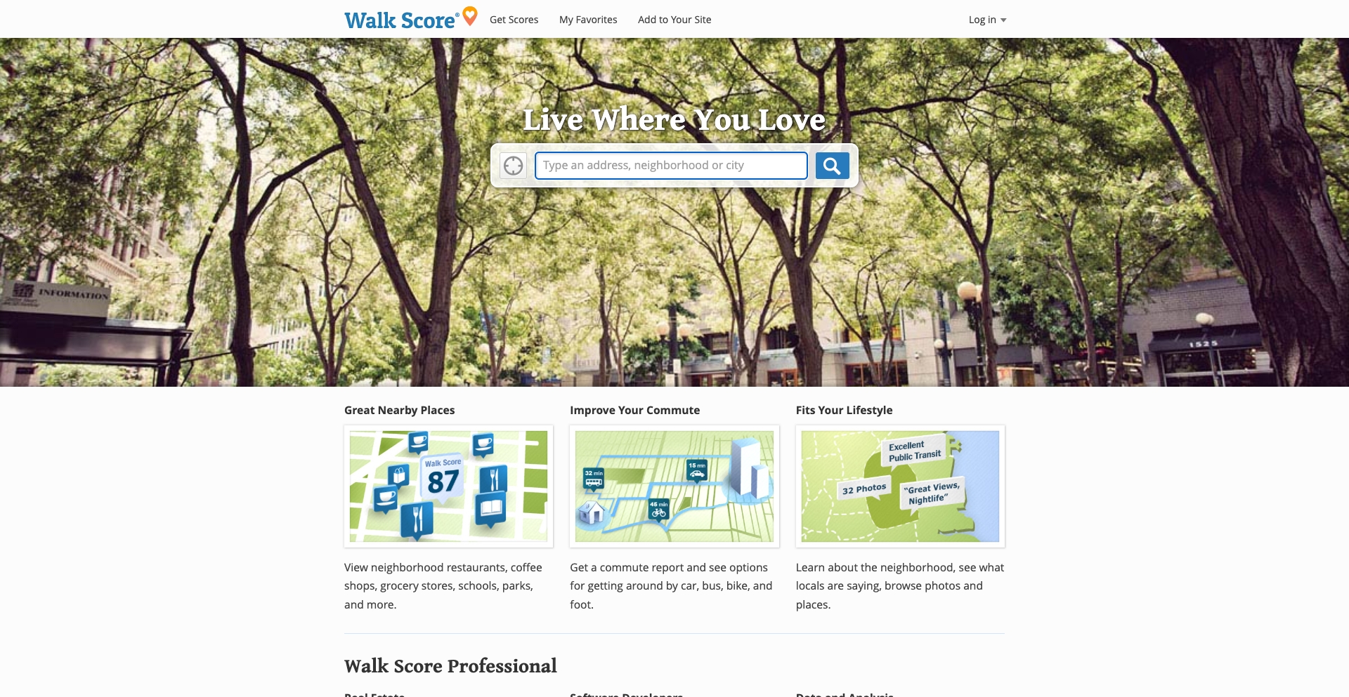 Walk Score location-data programmatic SEO template - 2M+ monthly traffic
