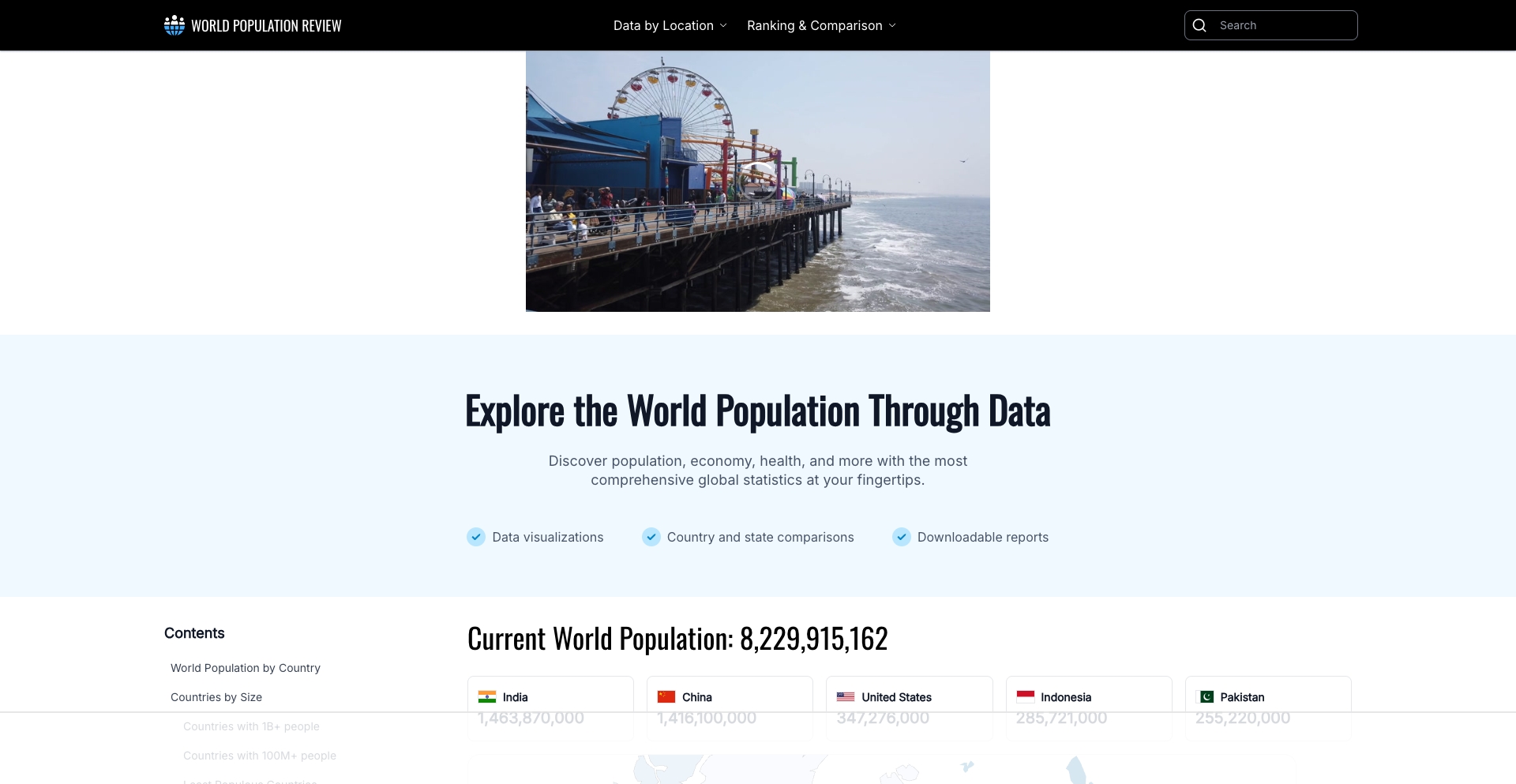 World Population Review location-data programmatic SEO template - 9M monthly traffic